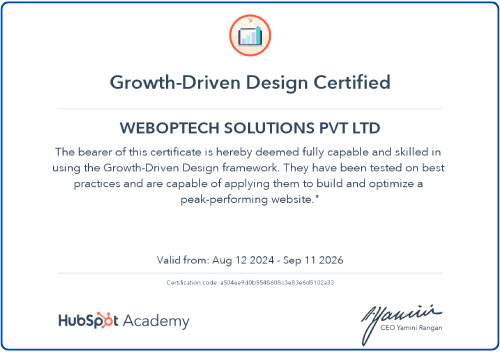 weboptech-growth-driven-design-certified-by-hubspot-academy