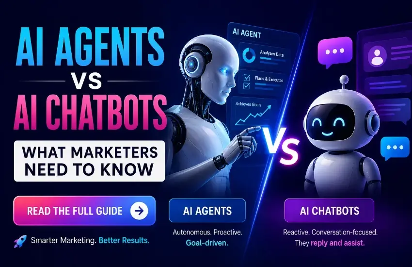 AI Agents vs AI Chatbots Marketing Technology Comparison