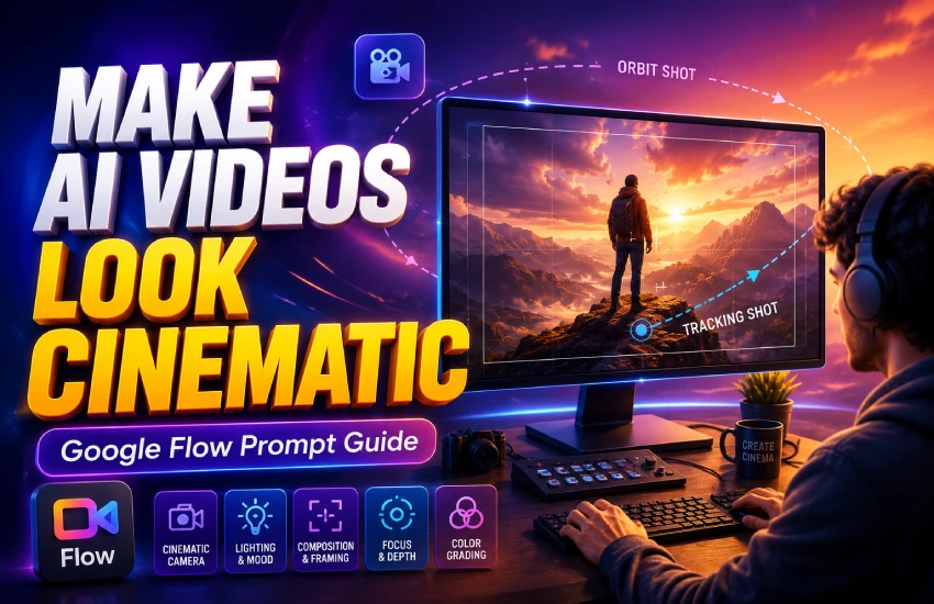 Google Flow prompts and cinematic AI video camera techniques