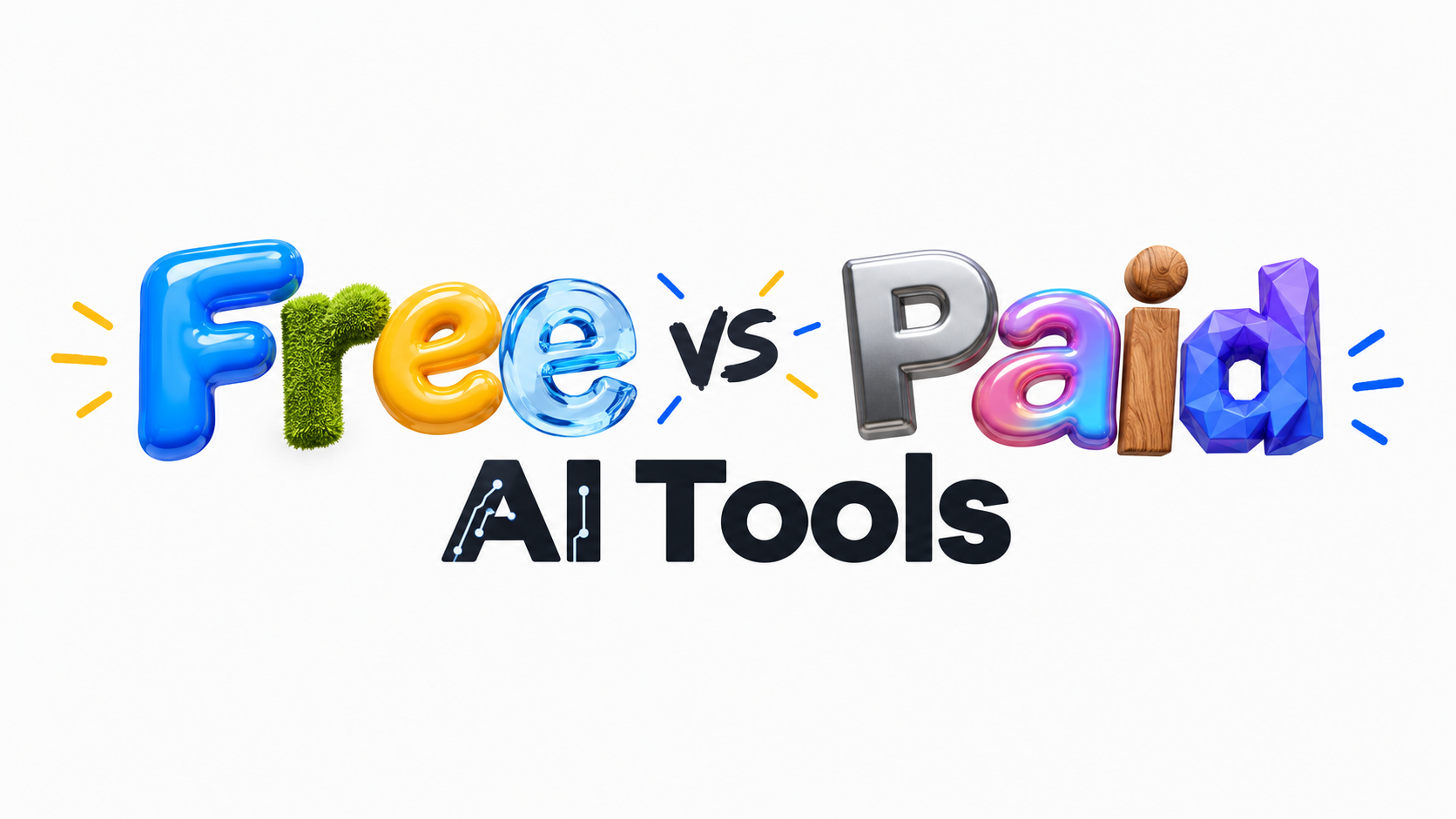 Free vs Paid AI Tools: Which Ones Are Worth Using? 3 Free vs Paid AI Tools for Writing, Video, Coding, Research, and Design